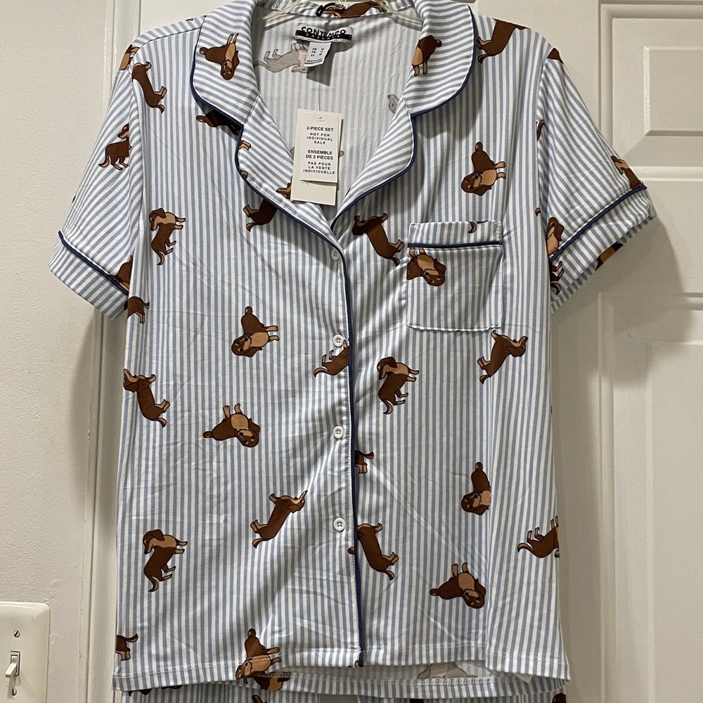 NWT. Contempo Casuals, women’s size large, 2-piece, Doxie pajama set. - Picture 7 of 16